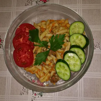 Макаронный плов