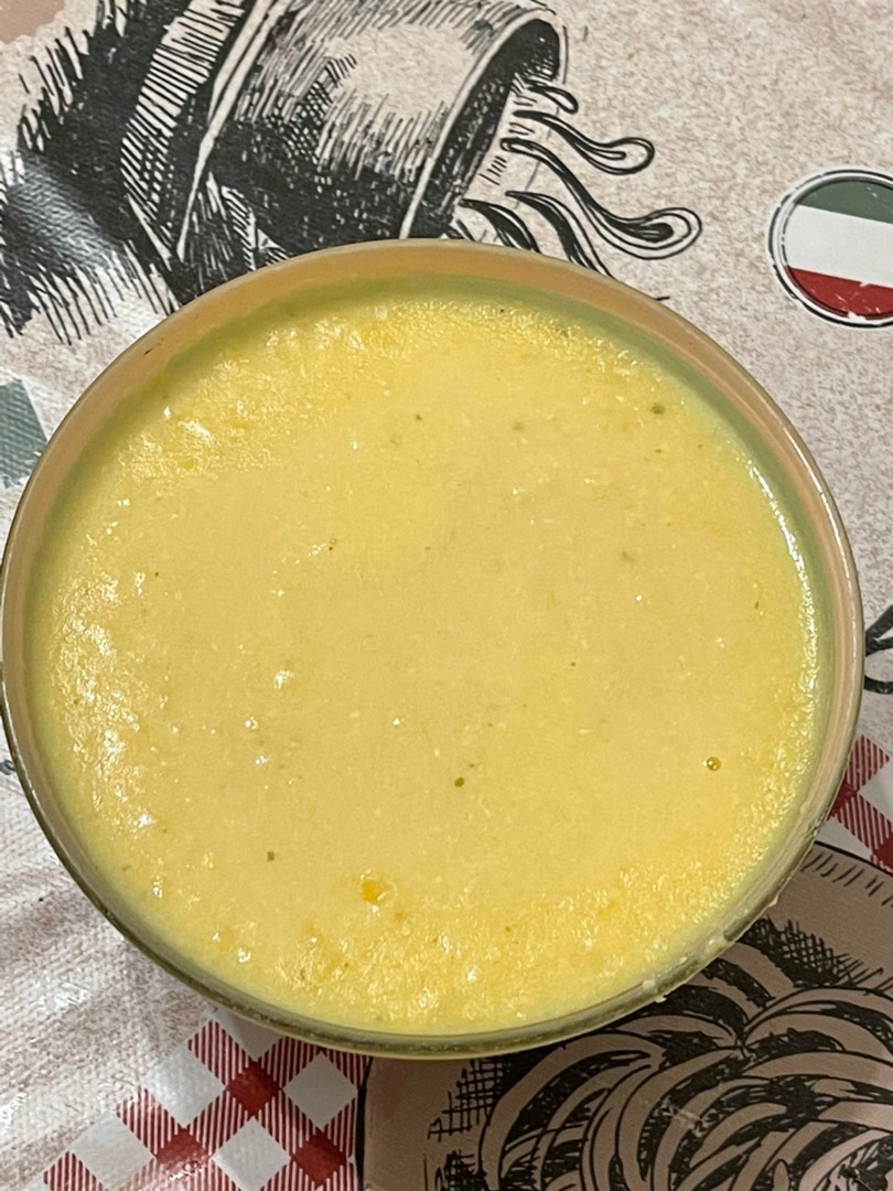 Кукурузно-куриный суп на молоке