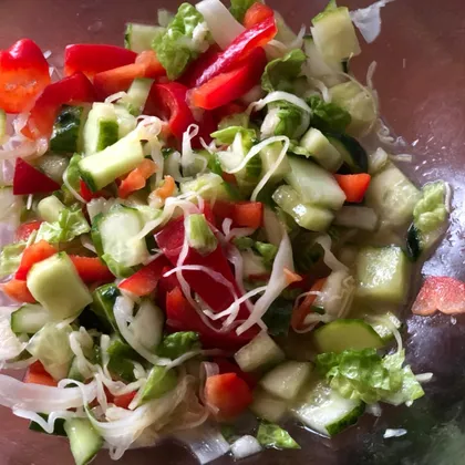 Салат с квашеной без соли капустой