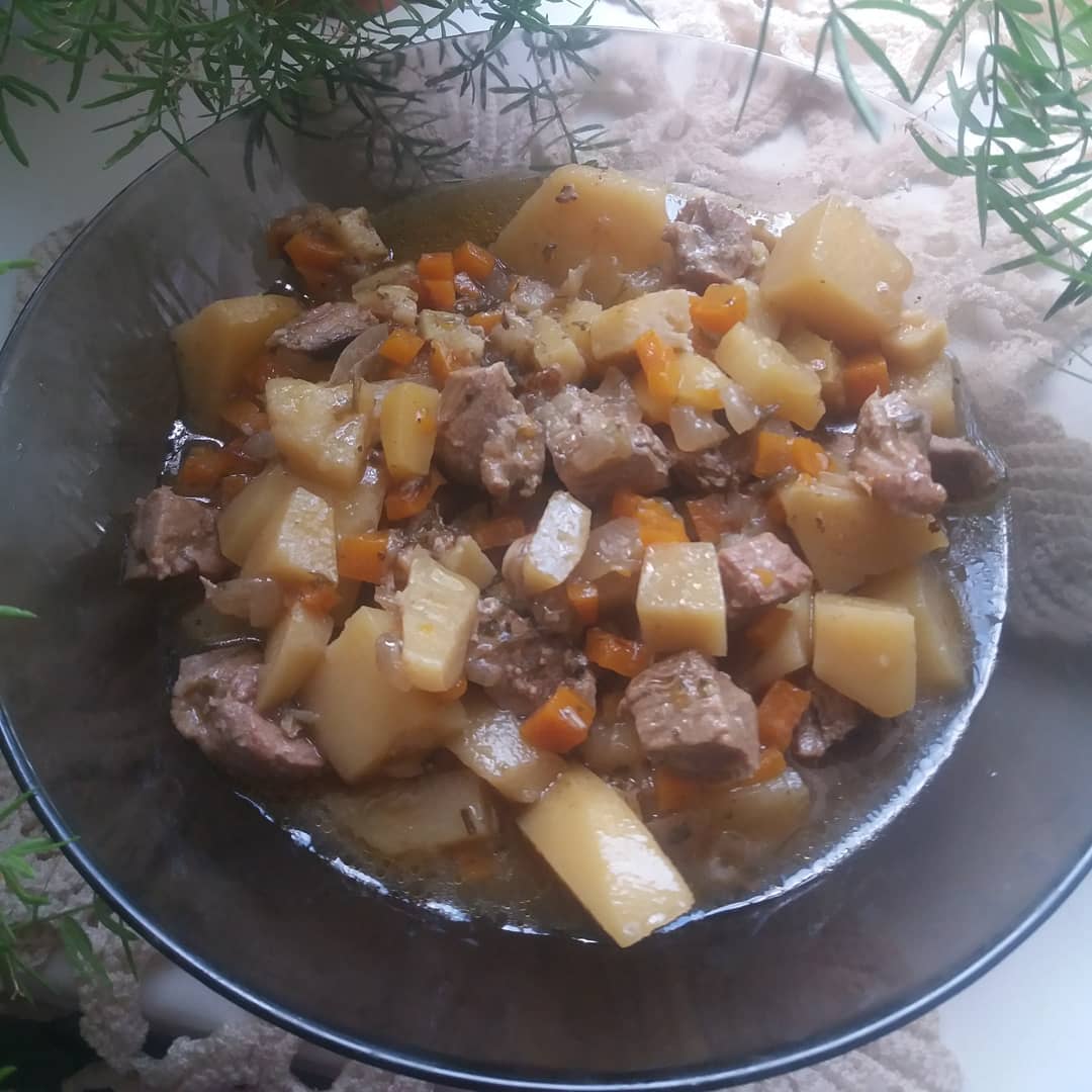 Тушеная картошка со свининой в мультиварке – пошаговый рецепт приготовления с фото
