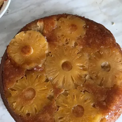 Заливной пирог с ананасом