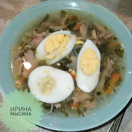 Зелёные щи с крапивой