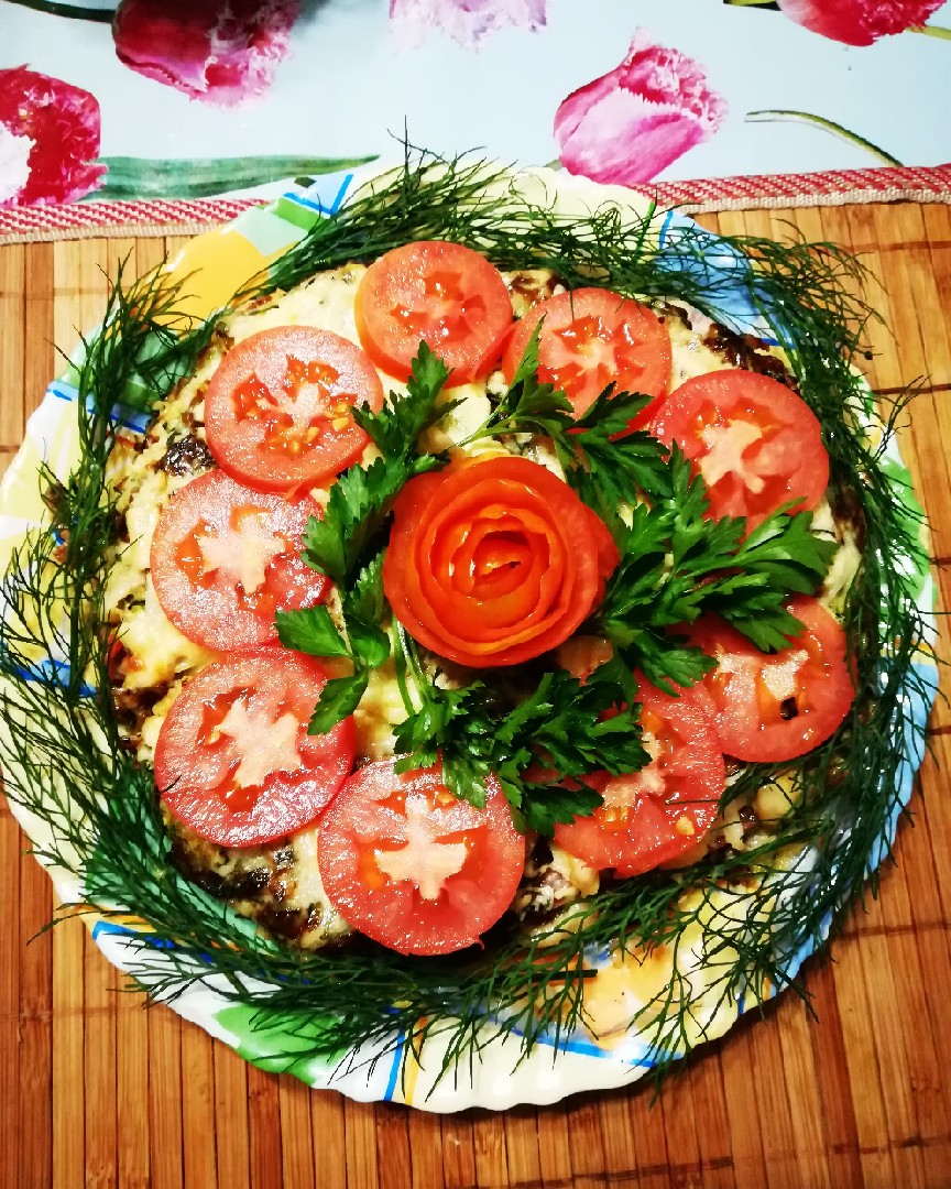Тортик кабачковый с сыром