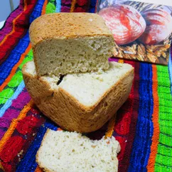 Белый хлеб с овсяными хлопьями. Weißbrot mit Haferflocken