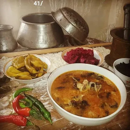 Суп из Ериште (лапша) азербайджанская