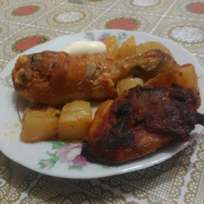 Мясо на сковороде