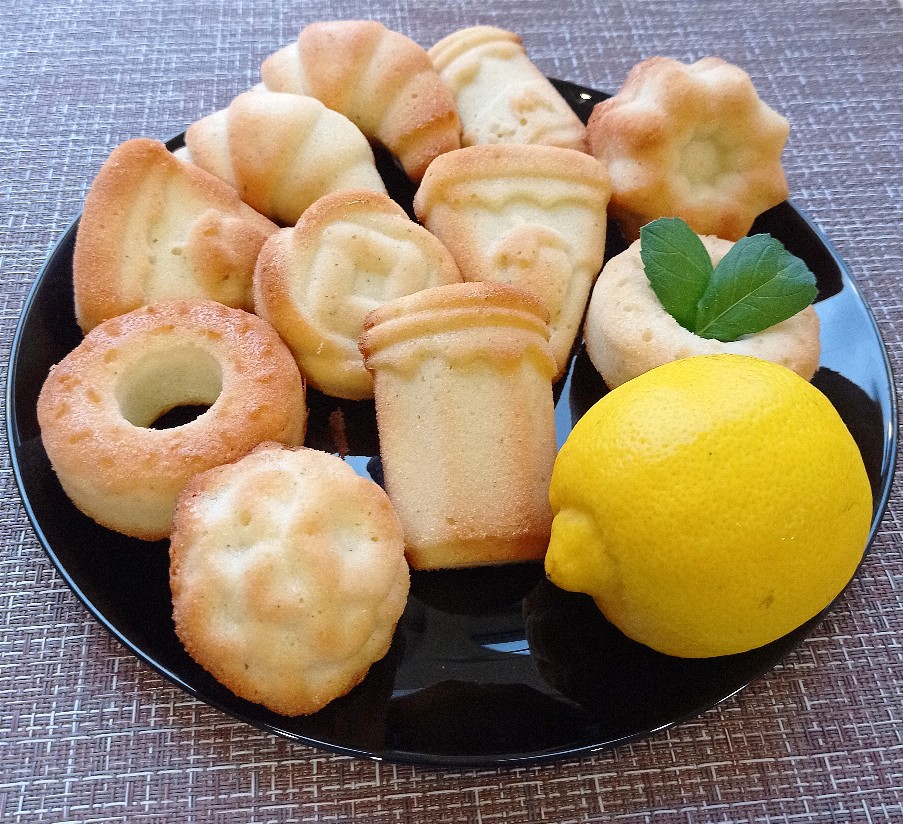 Лимонно-мятные кексы