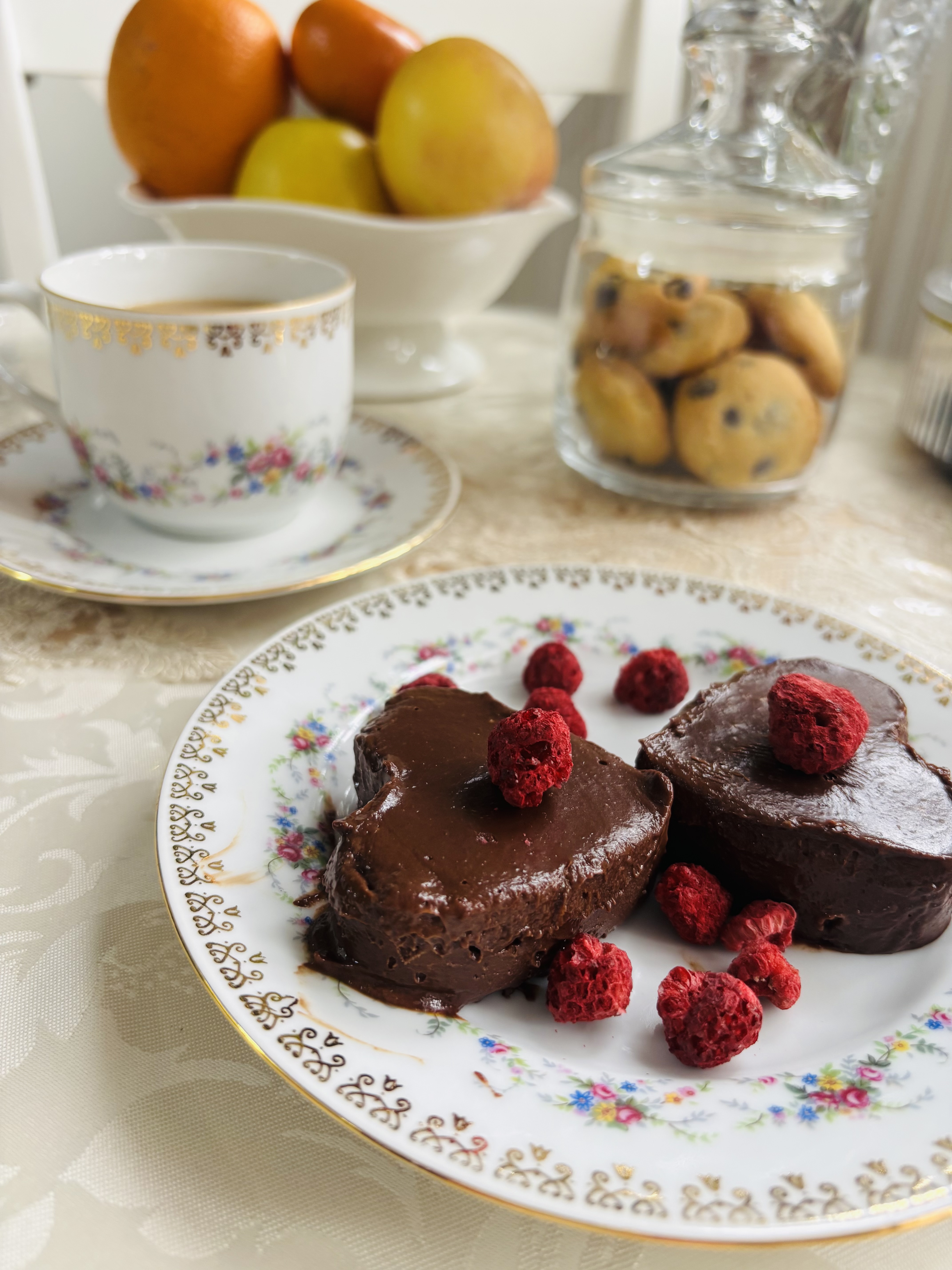 Шоколадный десерт с бананом 