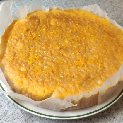 Бисквит на сливках с апельсиновым соусом