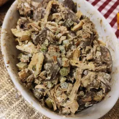 Салат с печенью