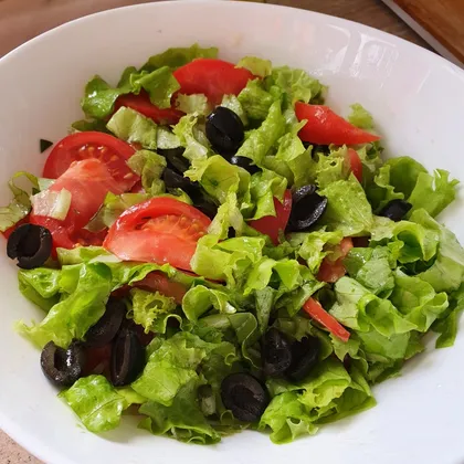Овощной салат ПП с оливками