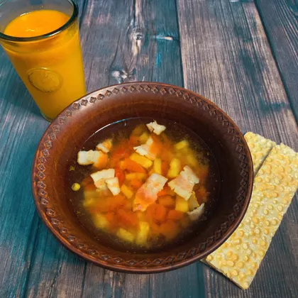 Минестроне - легкий суп с беконом