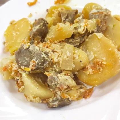 ПП Картошка 🥔 с грибами и сметаной в духовке