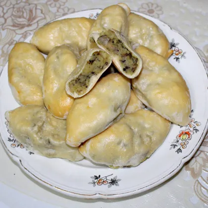 Агарикусы - Пирожки деликатные с картофелем и грибами