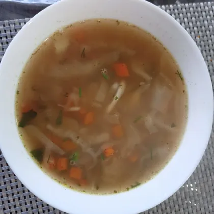 Суп с чечевицей и капустой