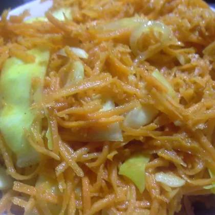 Салат капуста с морковью по-корейски 
