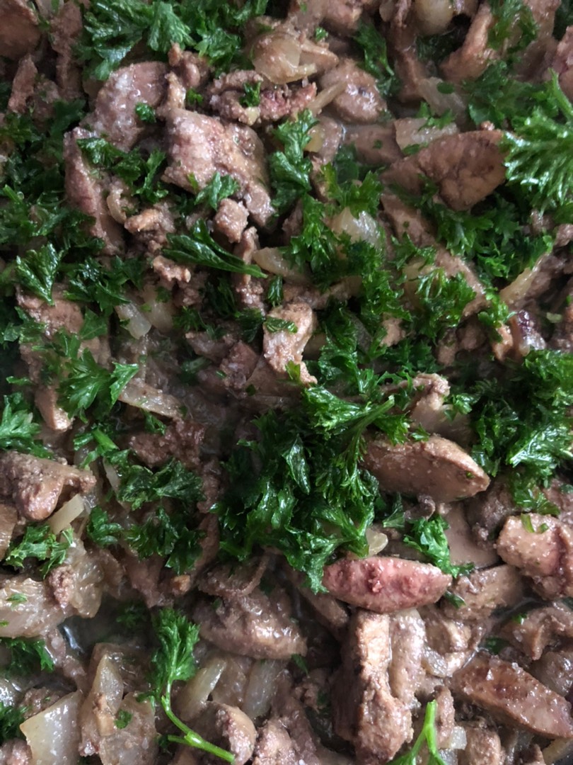 Печень куриная жареная