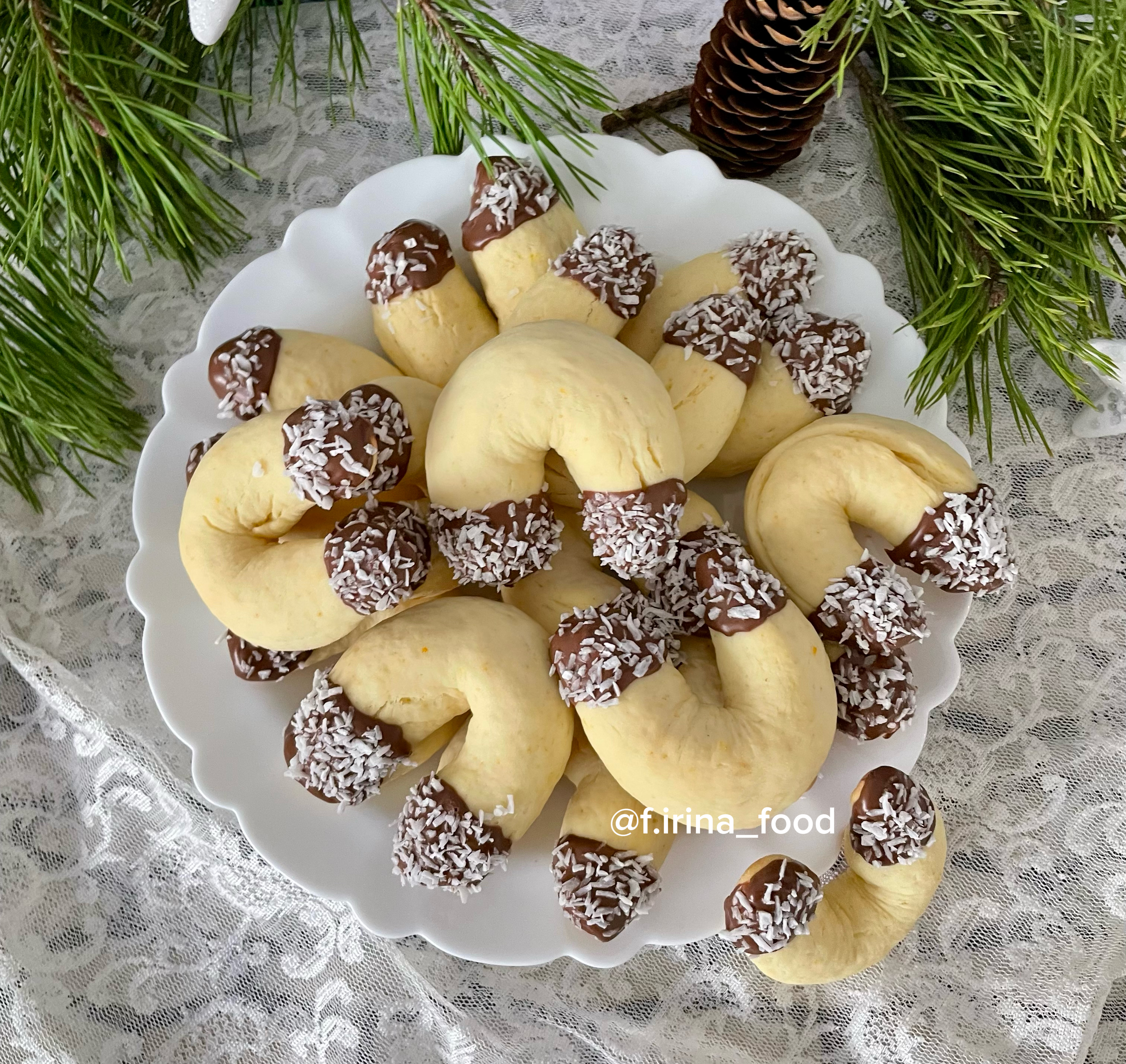 Печенье подковы с апельсином 