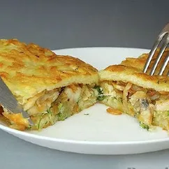 Картофельные драники с курицей