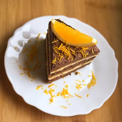 Шоколадно-апельсиновый торт