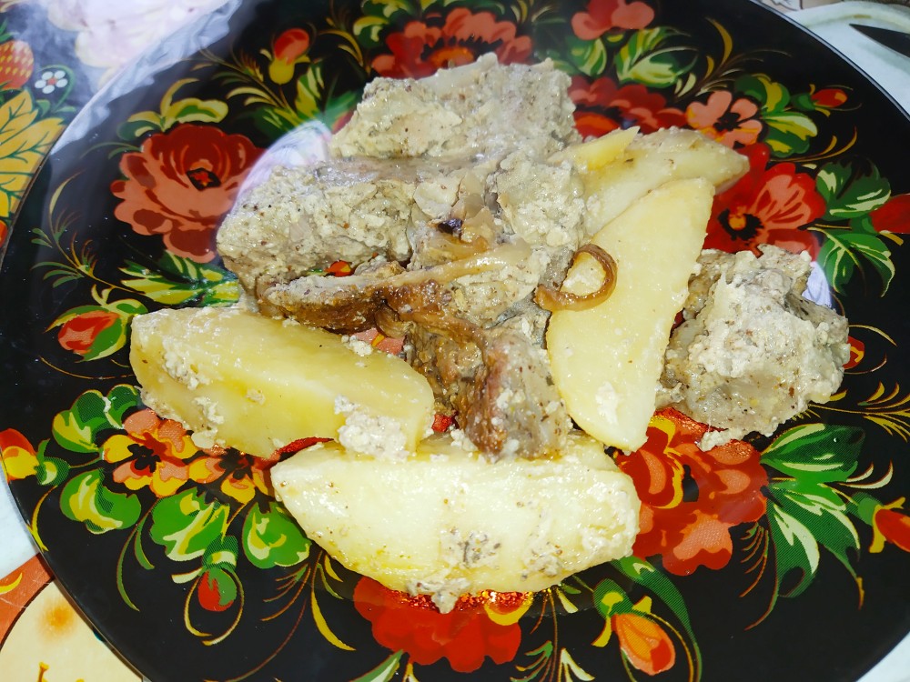 Картошка с мясом в рукаве. Пошаговый рецепт с фото | Кушать нет