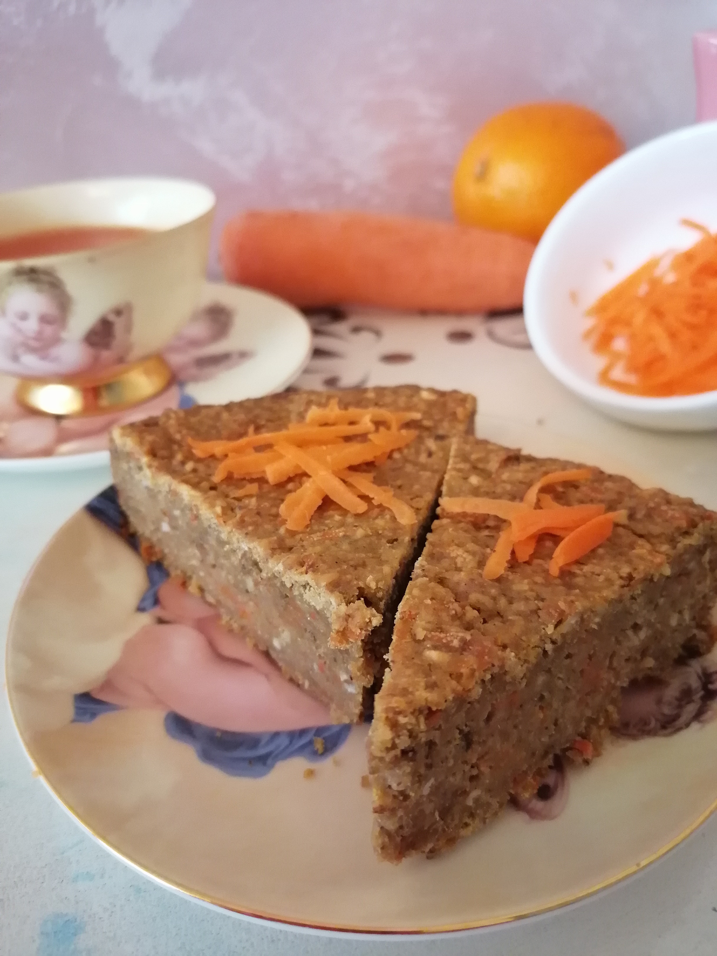 Морковно-апельсиновый пирог 