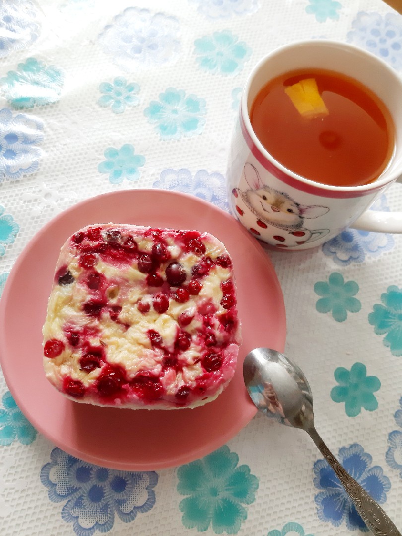 Овсяный кекс в микроволновке🧁 на завтрак