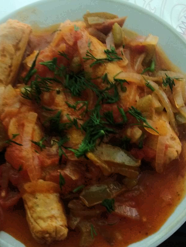 Домашние куриные сосиски с пережаркой