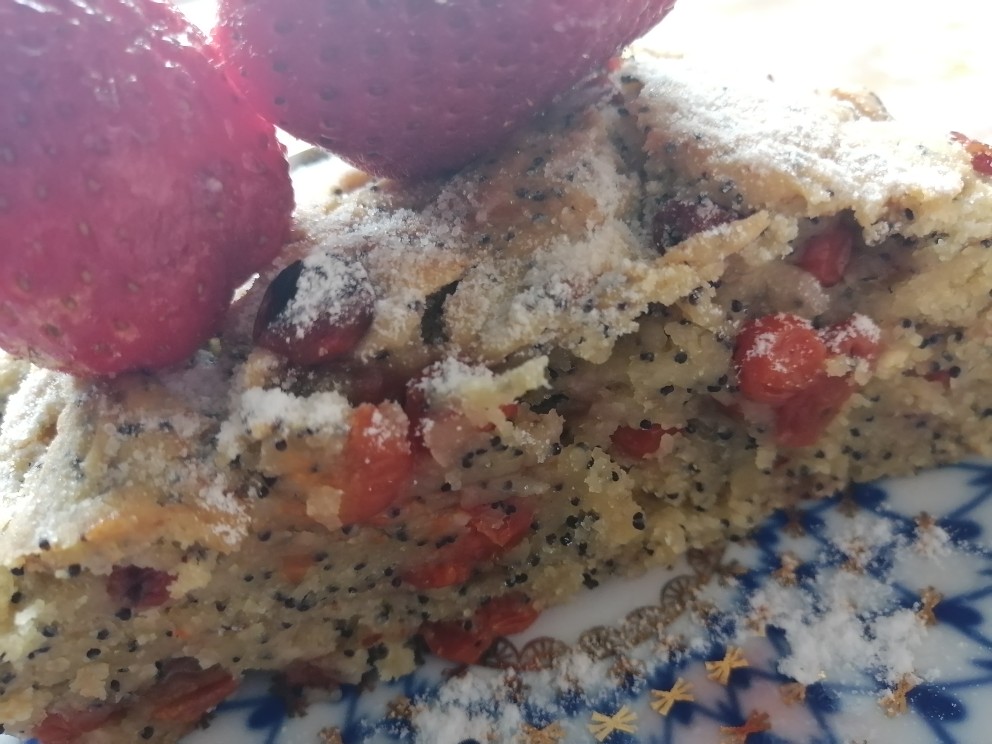 Кекс кукурузный с маком