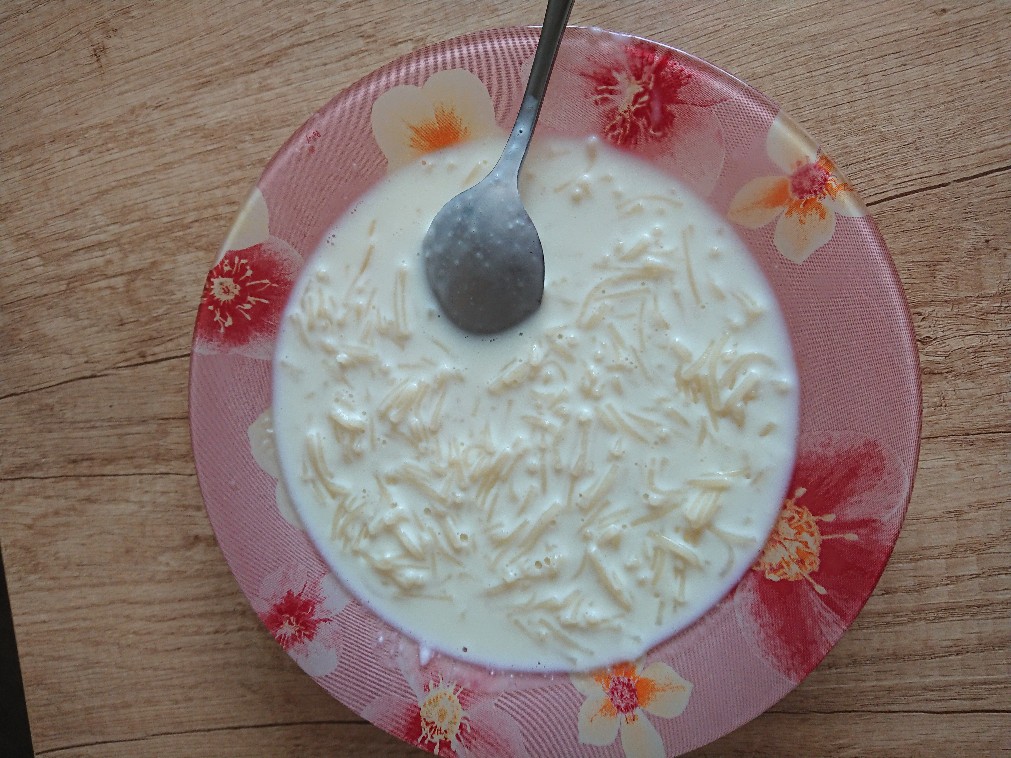 Молочный суп-лапша от бабушки на завтрак