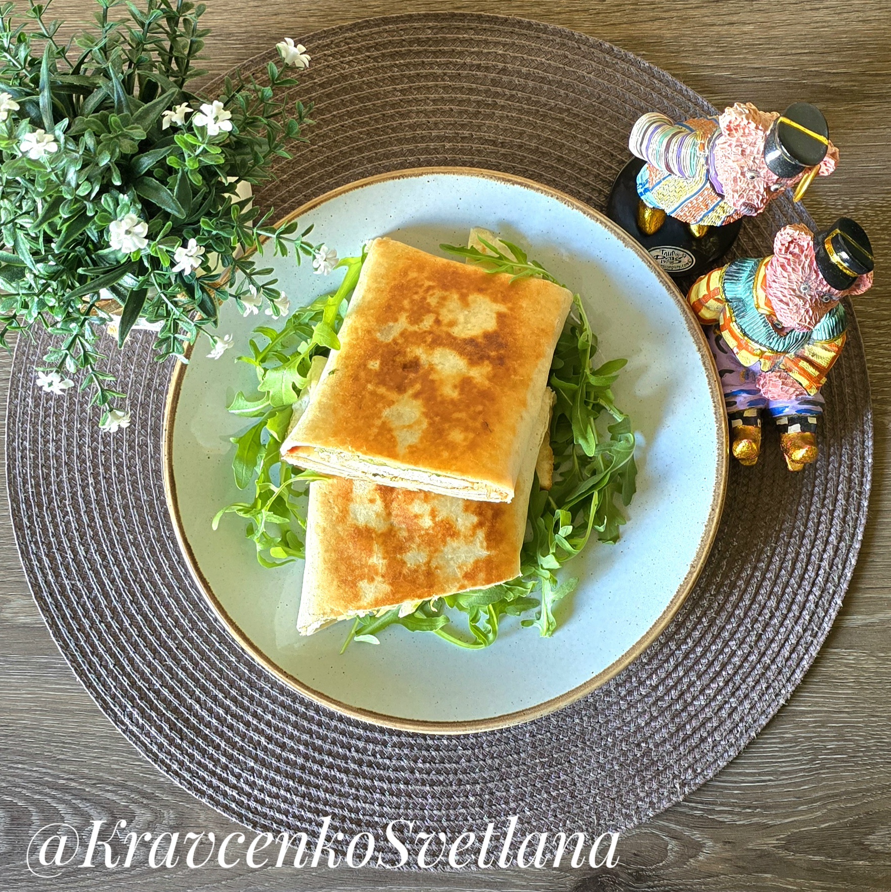Домашняя шаурма с курицей