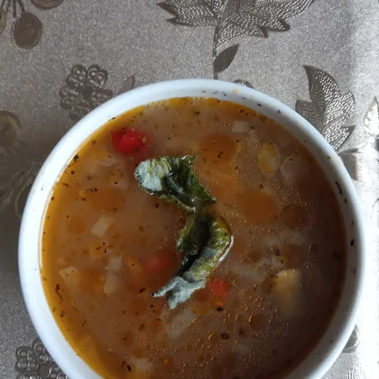 Гороховый суп с копченостями 