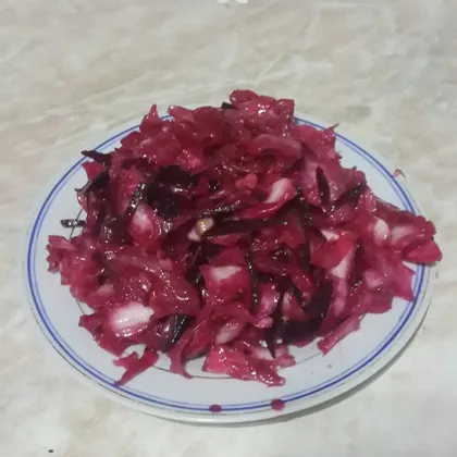 Салат из капусты и свеклы по-корейски