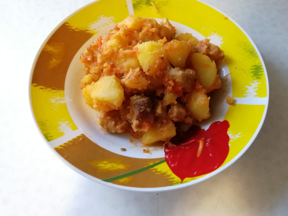 Картошка с фаршем в мультиварке Поларис (Тушеная) - рецепт с фото | ДЕТСКИЕ РЕЦЕПТЫ, БЛЮДА