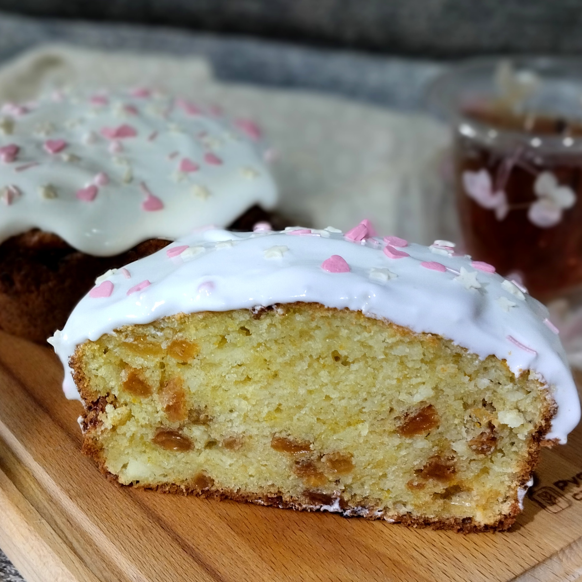 Кулич творожный. Тесто без дрожжей