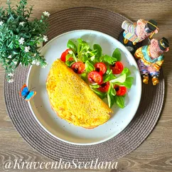 Омлет с сырной корочкой