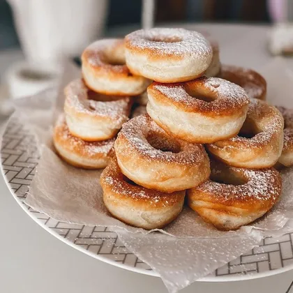 Постные пончики на воде с сухими дрожжами – пошаговый рецепт приготовления с фото