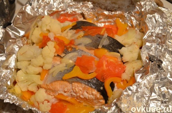 Семга запеченная в фольге
