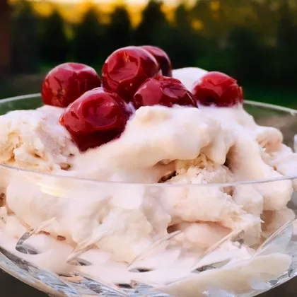 Мороженое с рикоттой🍨🍒