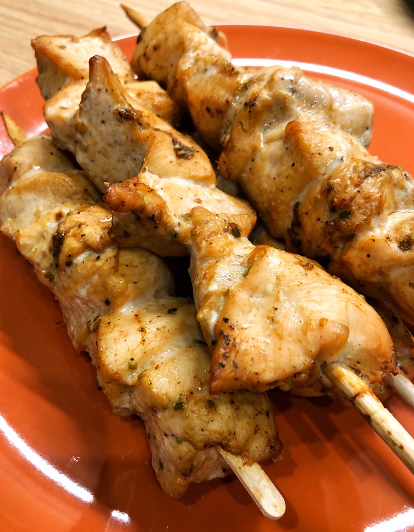 Куриные шашлычки в духовке