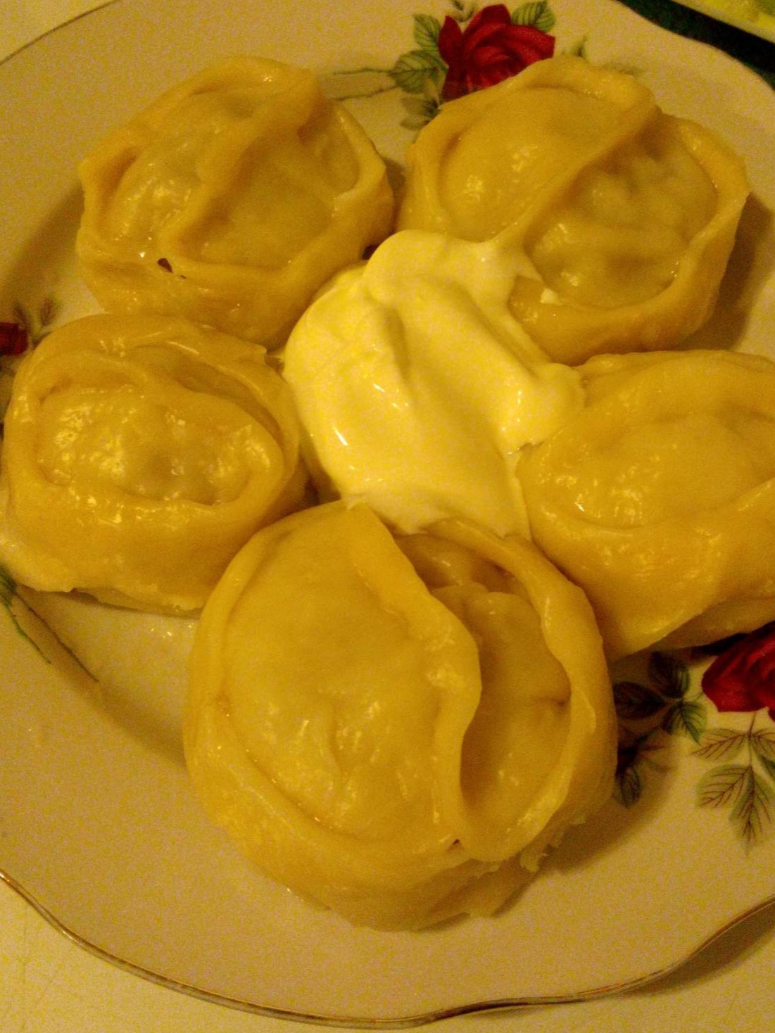 Манты с мясом