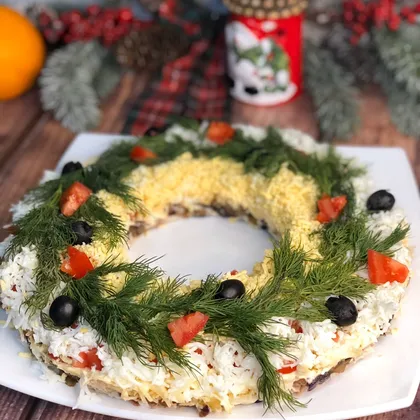 Новогодние салаты. Красивое оформление