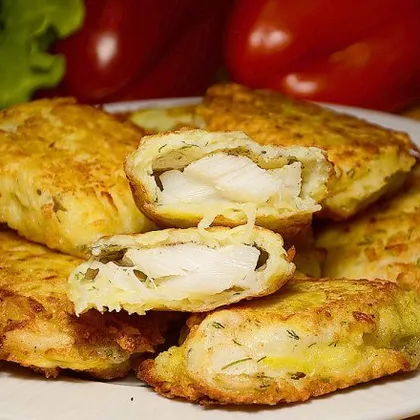 Очень вкусная рыба в картофельной стружке! И готовить очень просто!