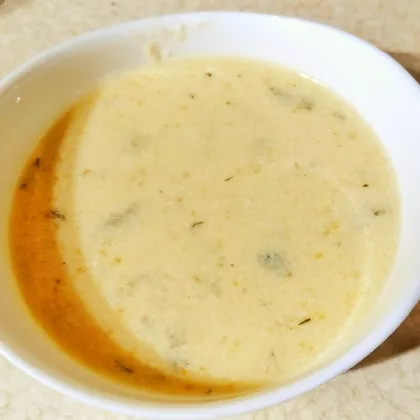 Крем-суп с куриной грудкой и шампиньонами
