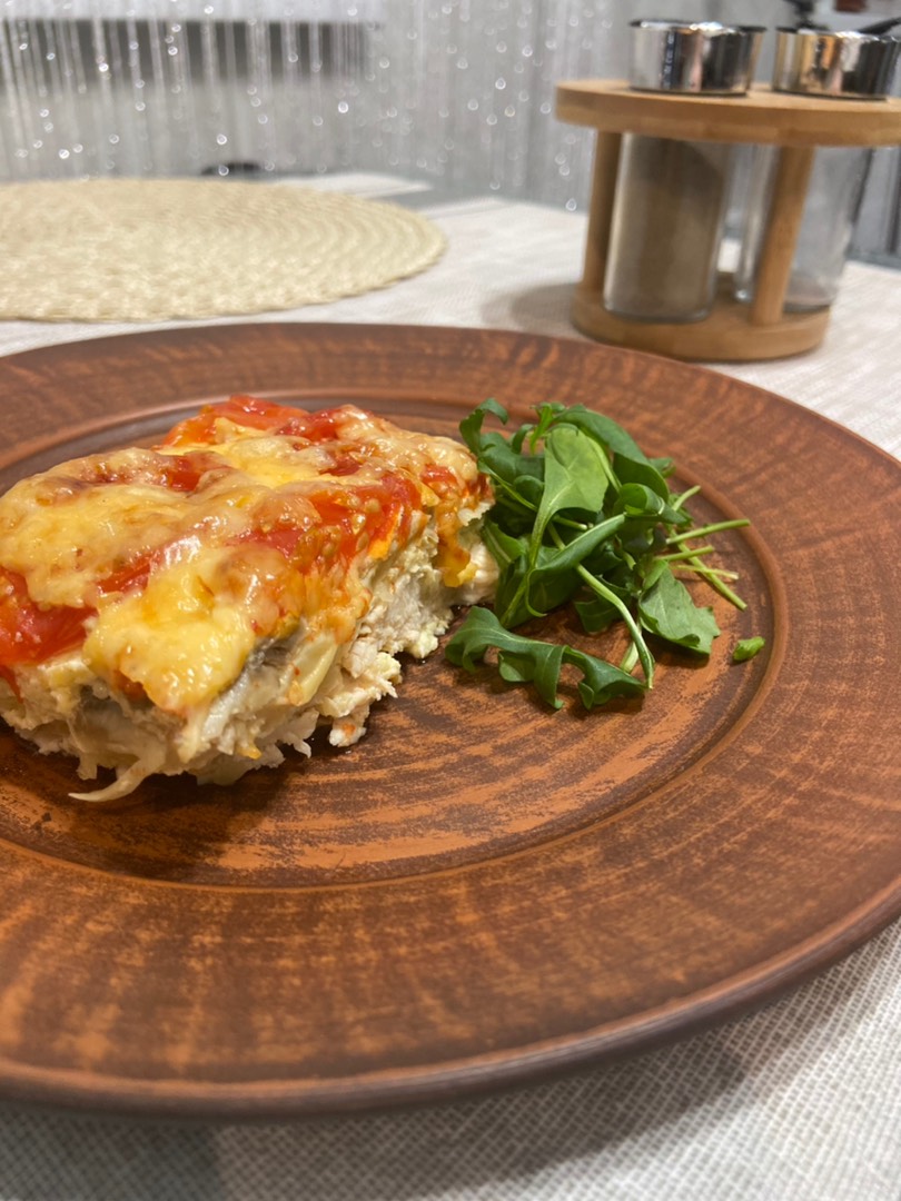 Запеканка с курицей и овощами