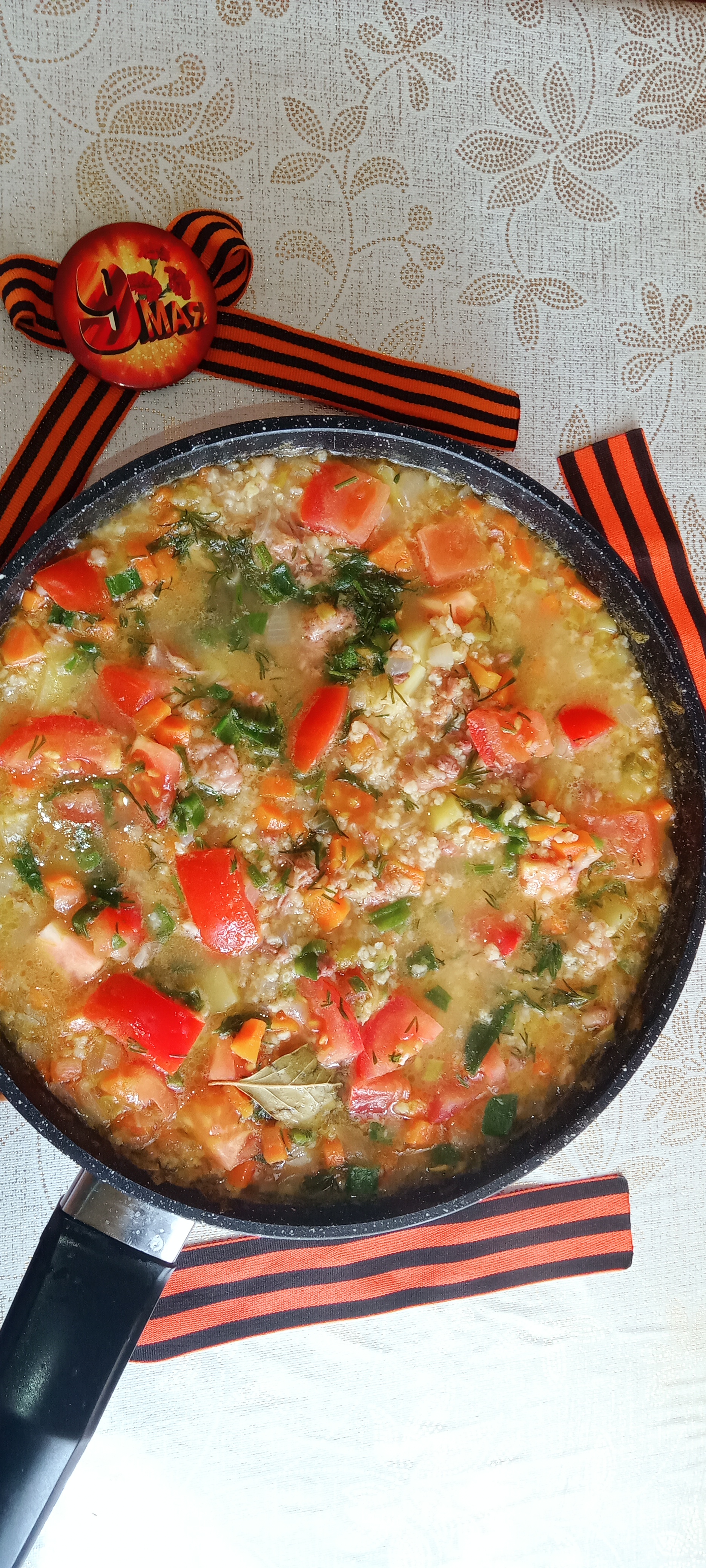 Фронтовой кулеш с тушёнкой. Полевая каша