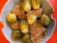 Говядина диетическая с брюссельской капустой