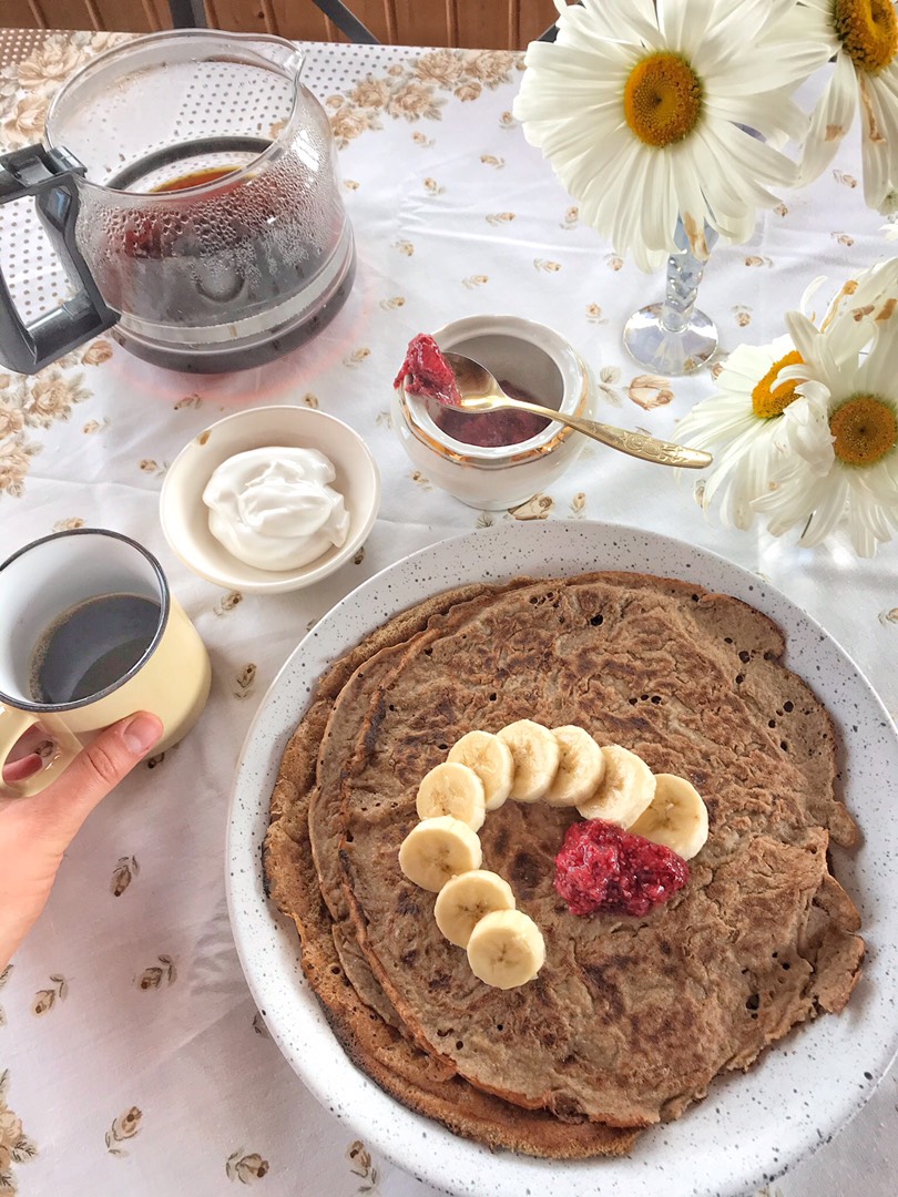 Блины на воде без яиц и молока пошаговый рецепт с фото