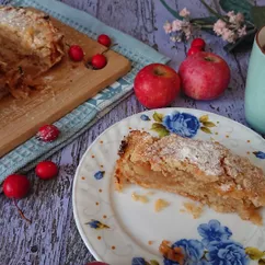 Насыпной яблочный пирог 🥧 или 3 стакана