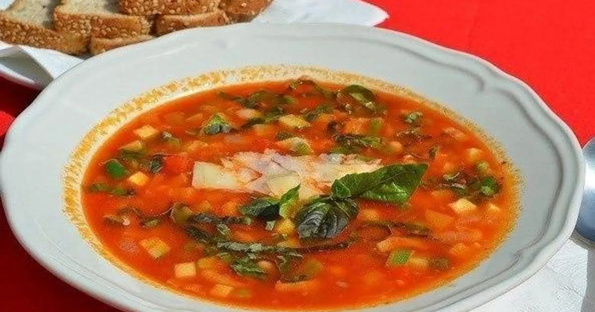 Итальянский овощной суп Минестроне рецепт с фото пошаговый от Александр ...